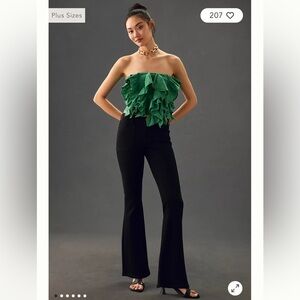 Pilcro by Anthropologie - The Icon Flare Jeans - Black Wash - Size 23 Tall - NWT